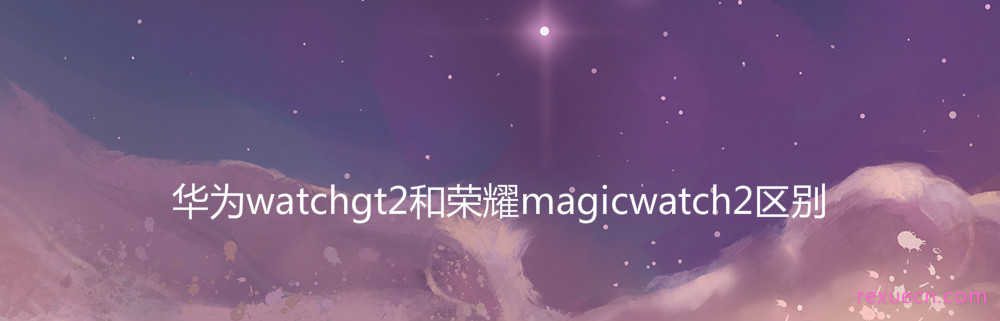 华为watchgt2和荣耀magicwatch2区别