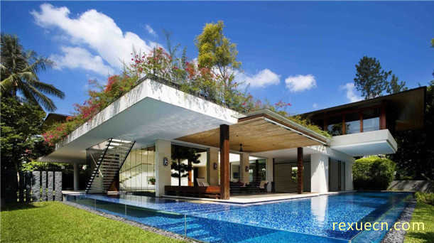 新加坡的Tangga  House游泳池